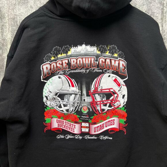 Rose Bowl 2022 Ohio State Buckeyes Vs Utah Utes Hoodie Size XL - Picture 1 of 7